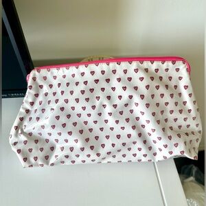 Roller Rabbit Pink Hearts Cosmetic Toiletry Bag